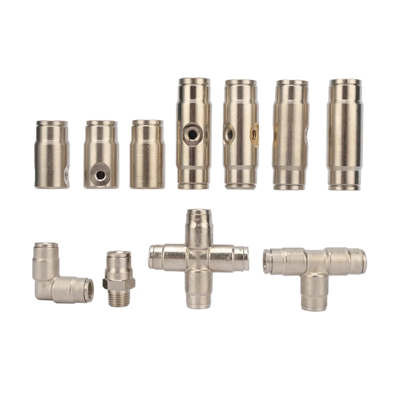 20 pezzi 3/8" Connettore rapido a innesto OD 9,52 mm Raccordo for tubi Raccordi for sistemi di irrigazione a nebulizzazione a pressione for giardinaggio e raffreddamento(4-way)