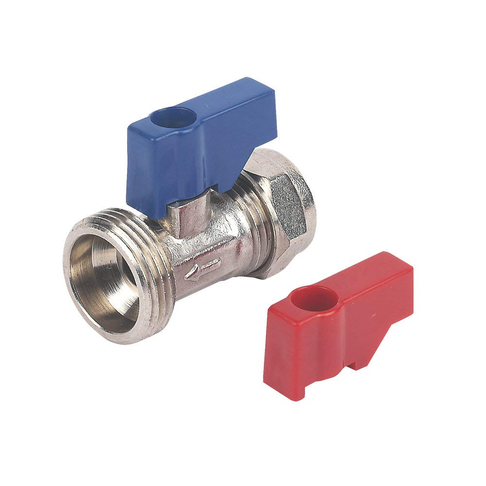 Plumb Pak 2 X Washing Machine/Dishwasher Tap Straight Connector 15Mm X 3/4 Inch