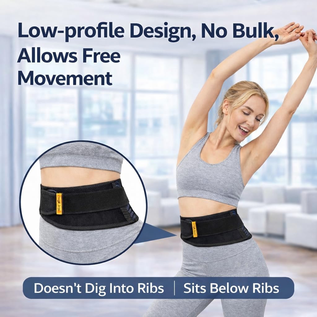Breathable Sport Back Brace, Adjustable Lower Back Brace for Pain Relief, Back Support & Waist Compression Belt - Image 3