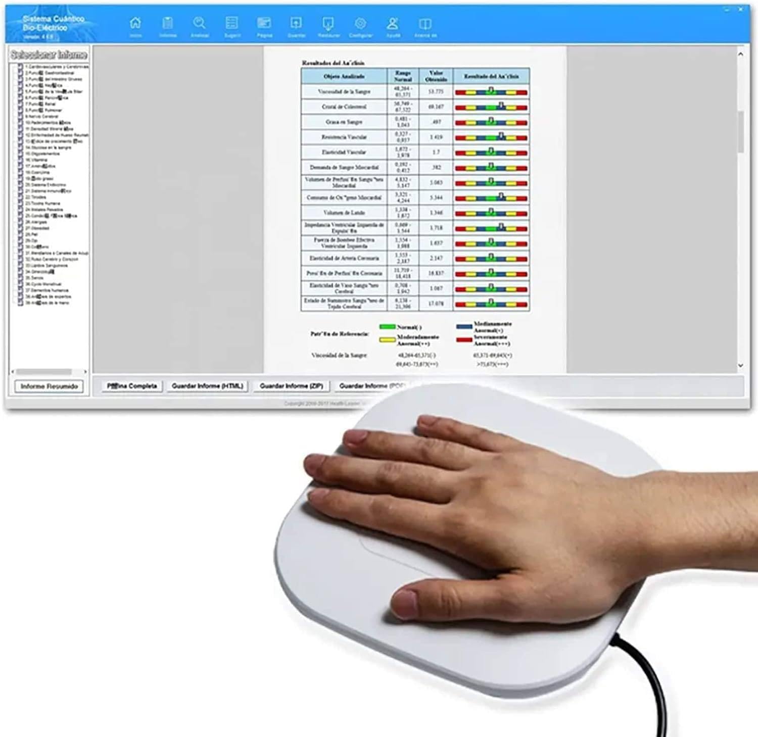 Analyseur Magnétique À Résonance Quantique 3 en 1,Mesure Précise,Analyseur Quantique Manuel À Contact,Multilingue,52 Rapports,pour Les Tests De Santé,Précision:Environ 85%