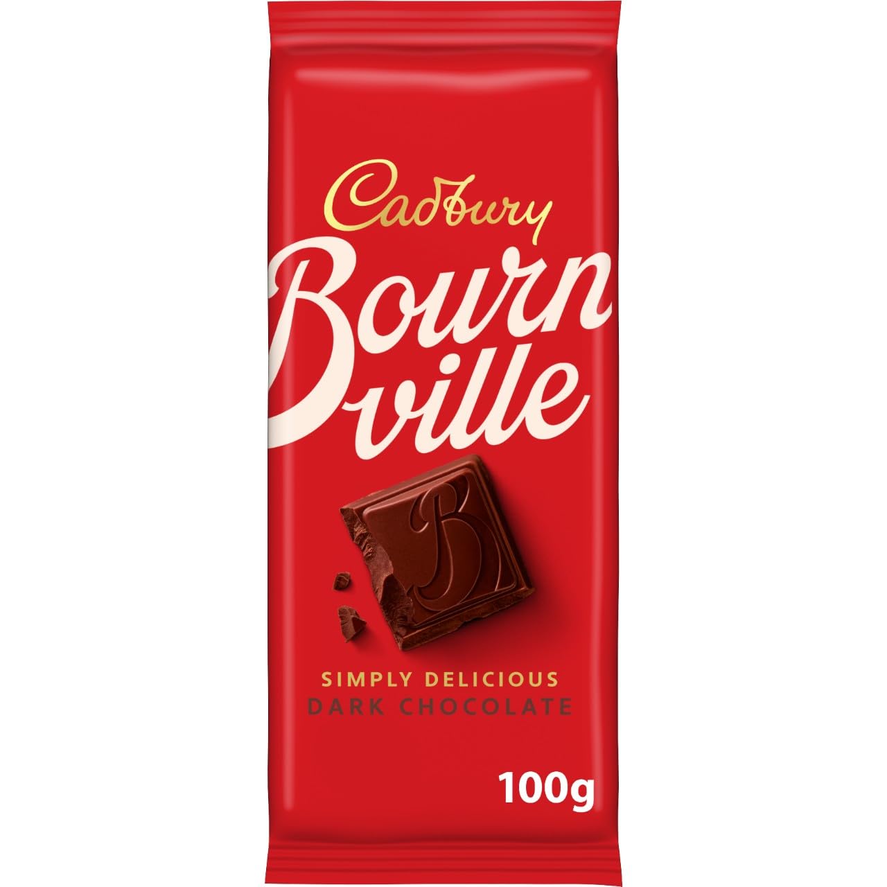 Cadbury Bournville Dark Chocolate Bar, Rich & Smooth Dark Chocolate, 100 g (Pack of 1)