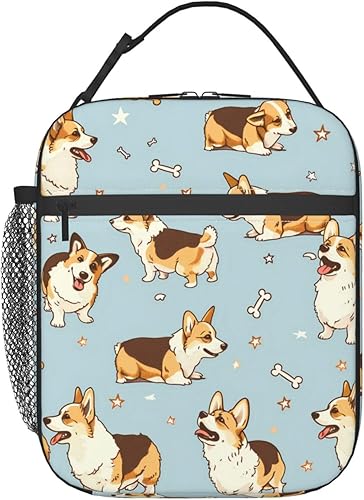 Vista 16 de Bonita lonchera con diseño de flamenco para niños, bolsa aislada de animales con corona para estudiantes, bolsas reutilizables con aislamiento