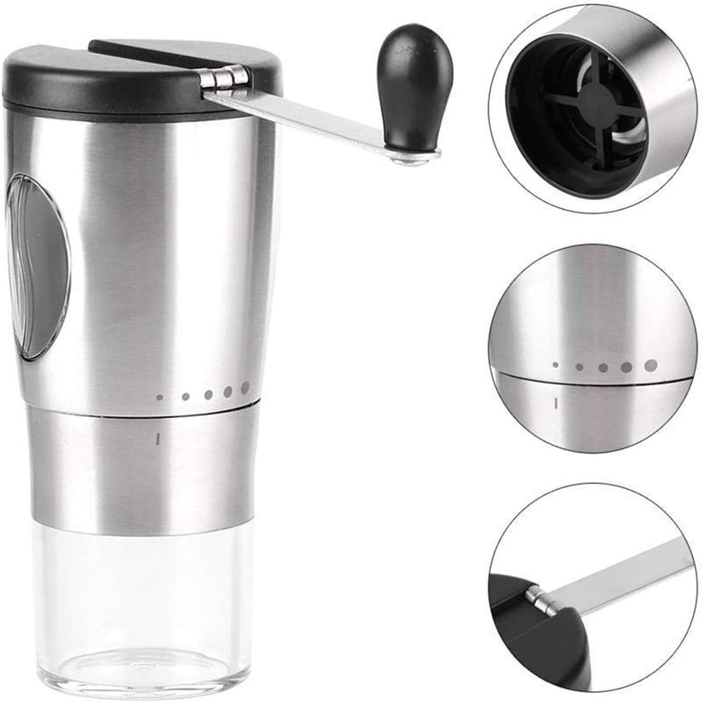 French Press Ręczny Młynek Do Kawy Z Uchwytem Ze Stali Nierdzewnej Ekspres Dzbanek Kawy