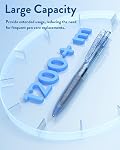 Four Candies 12Pack 0.5mm Quick Dry Retractable Gel Pen Set, Cute Transparent Fine Point Multicolor Note Taking Aesthetic lnk Pens, Comfort Grip 12 Ink Colors Drawing Writing School Office Home