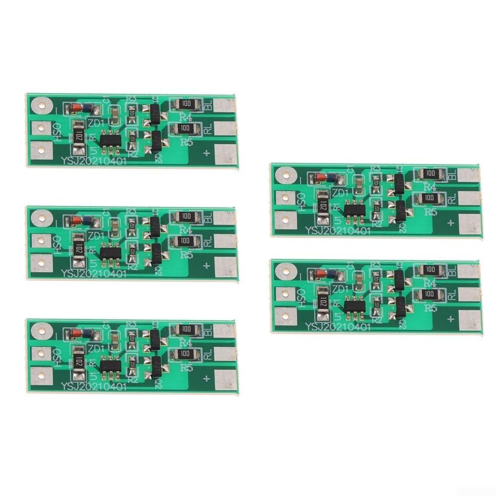 5PCS for mini 3-12V Red Blue Strobe LED Module High Visibility Flashing Light for Car Bike Safety