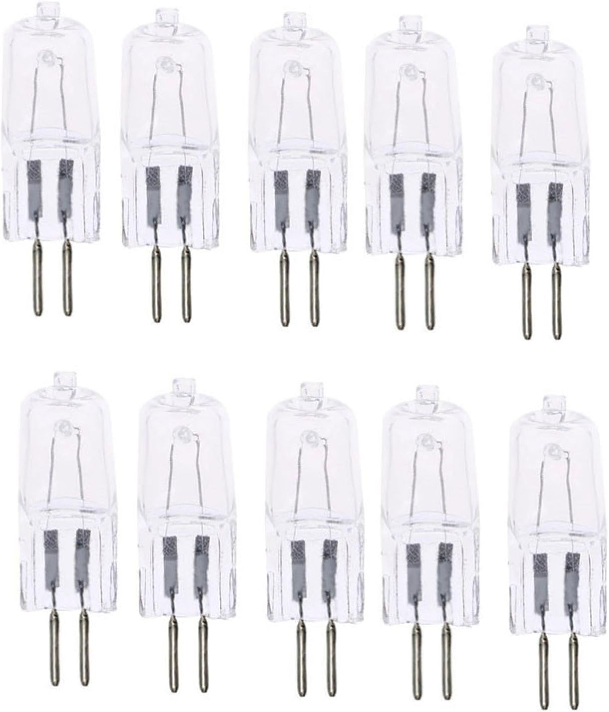G5.3 Halogen Bulbs 220V 20W 35W 50W 75W 100W Clear Glass G5.3 Halogen Lamps Jc Type G5.3 Bi-Pin Base Warm White 20Pc 150W