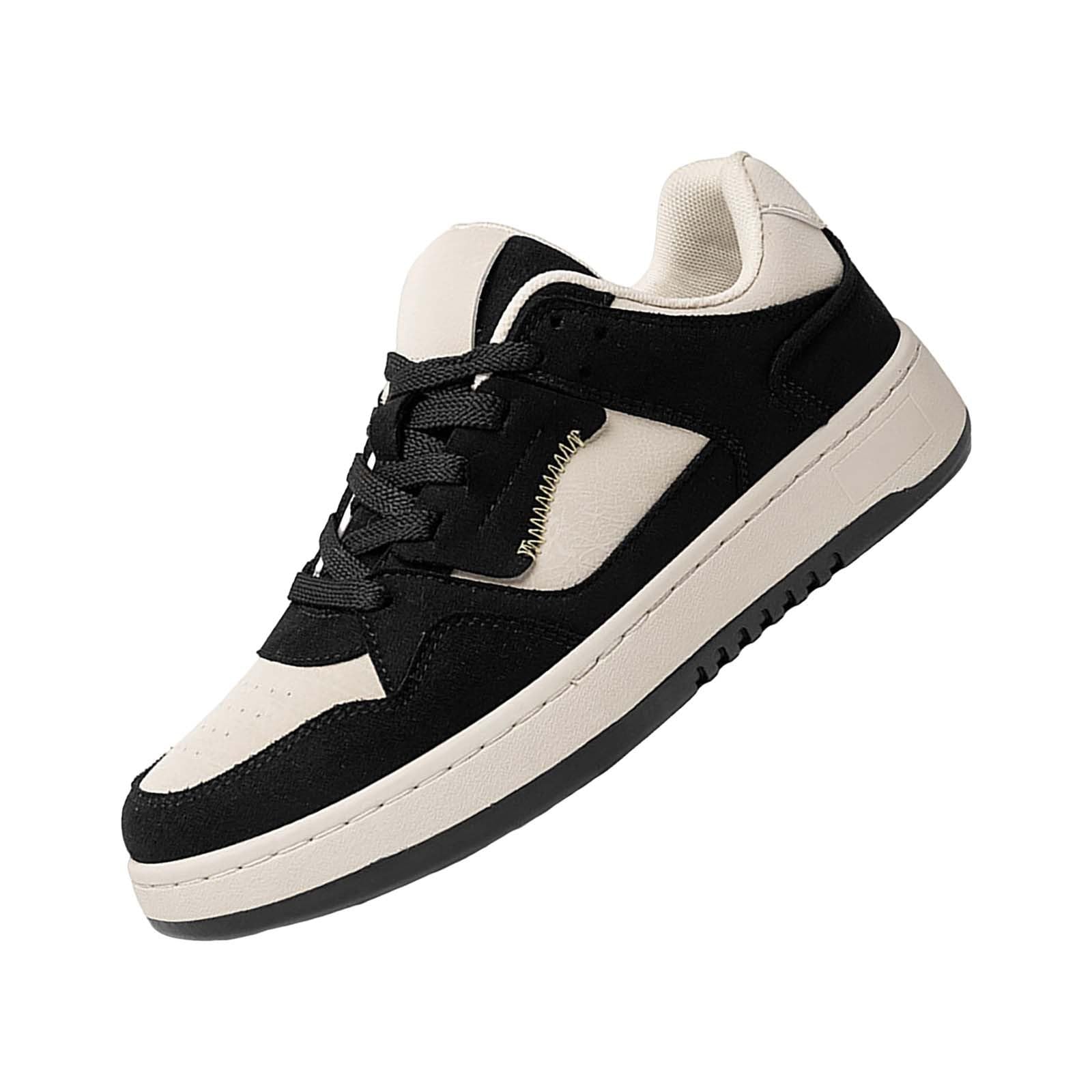 Zapatos para caminar para hombre, con cordones, bloques de color | Zapatos de senderismo de ajuste ancho, transpirables, cómodos, ligeros, para correr, al aire libre, casual