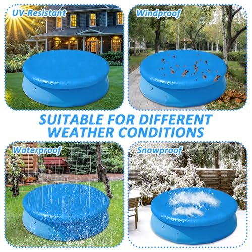 Cobertor redondo inflable para piscina 6 pies miniatura 6