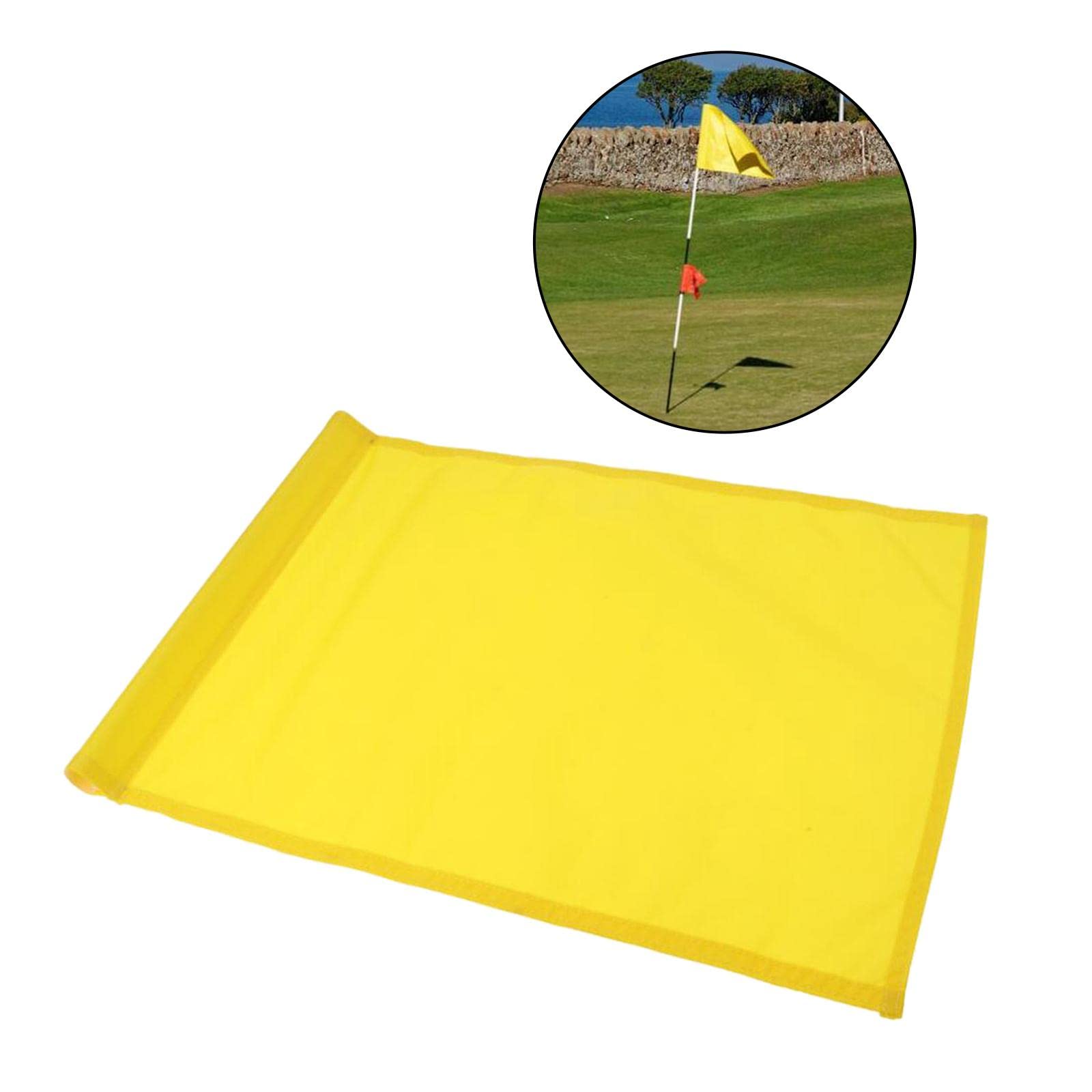 Drapeau de golf couleur unie 24,5 cm x 15 cm pour cour blanche