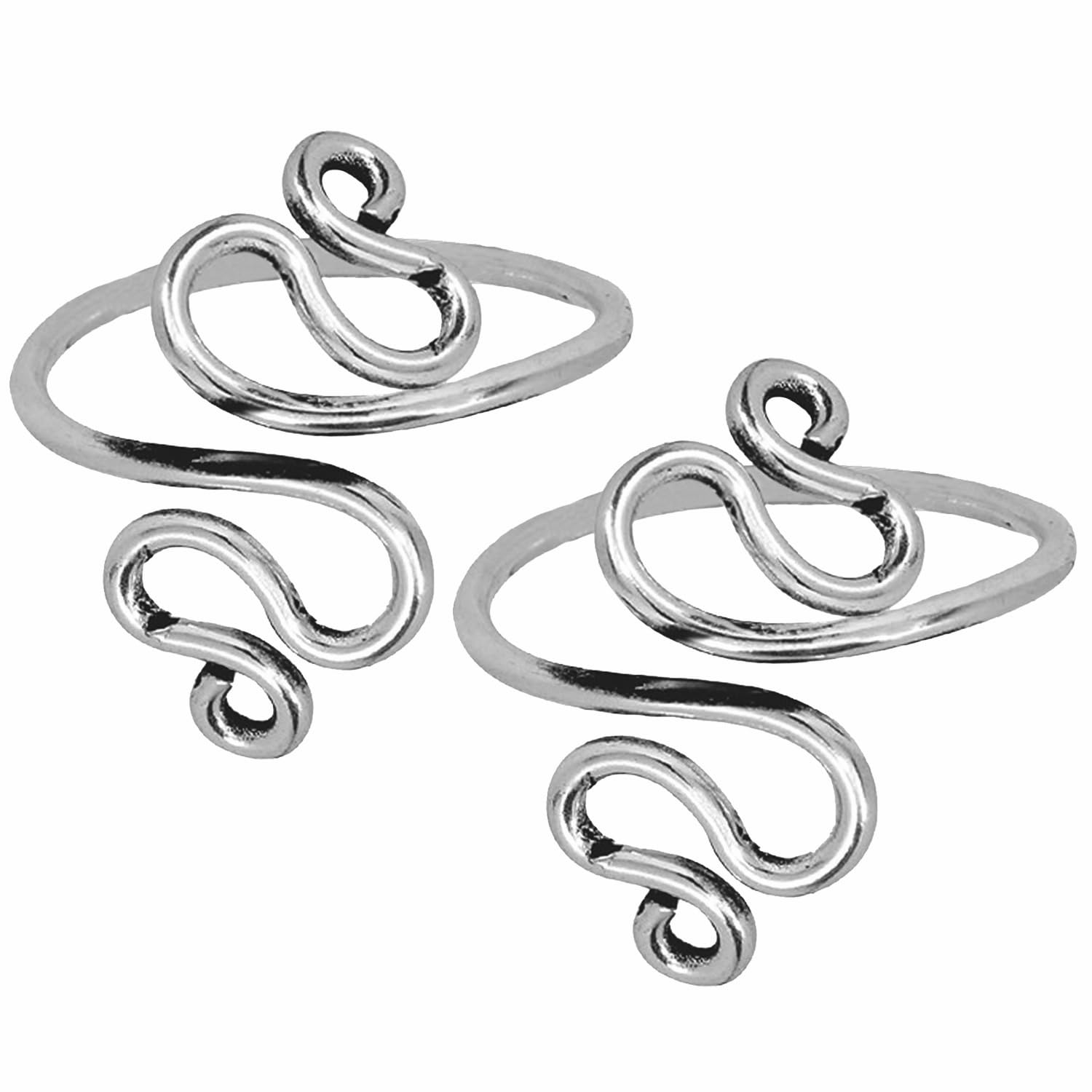 vama FASHIONS Adjustable Oxidized Silver Leg Finger Foot Toe Ring Bichiya Jodvi Metti Mettelu Bichua For Women-picture-45