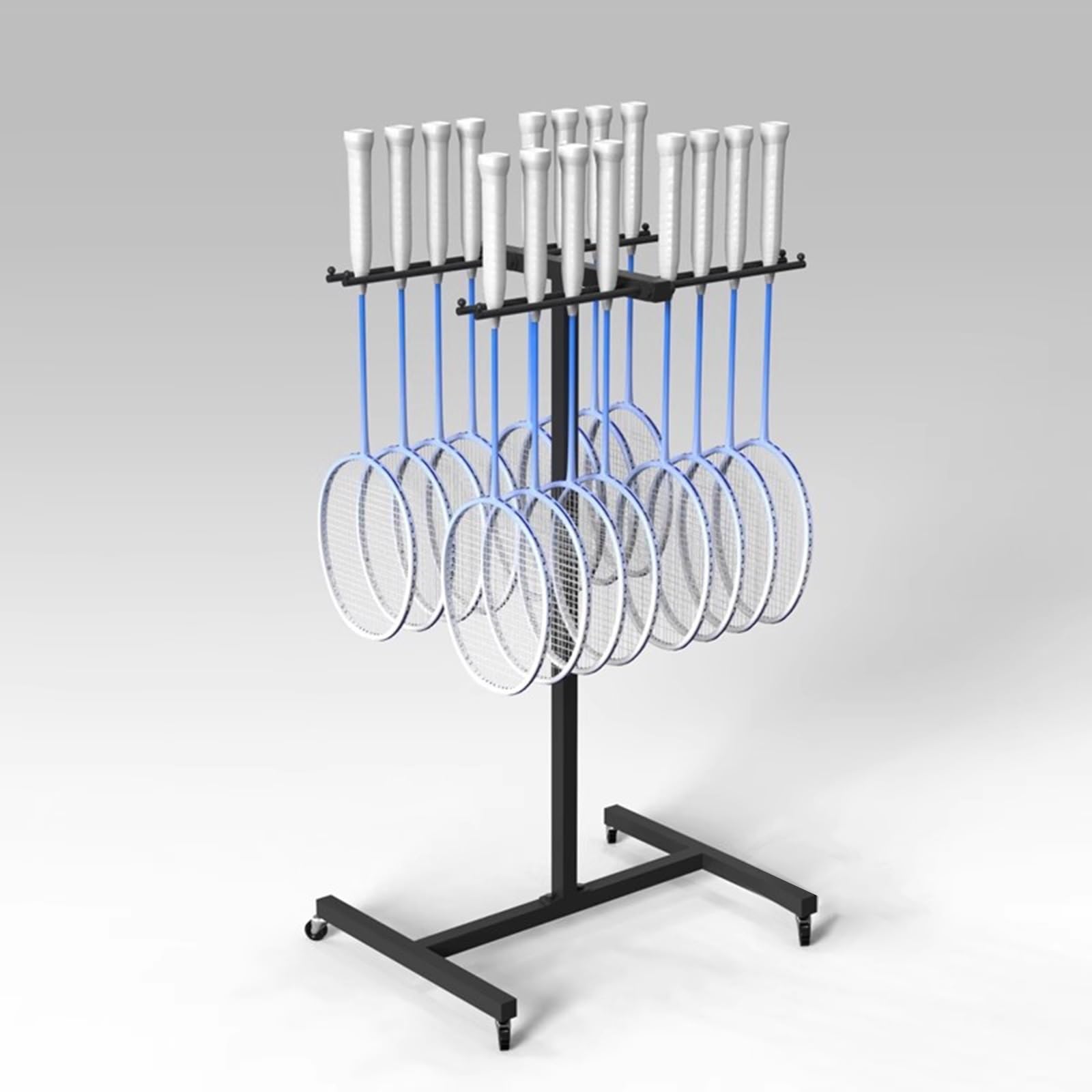 Generico Supporto per Racchetta da Badminton, Supporto per Racchetta da Tennis, Supporto per Racchetta, espositore Mobile, Supporto per Pallina da Basket, Supporto per Racchetta da Tennis Commerciale