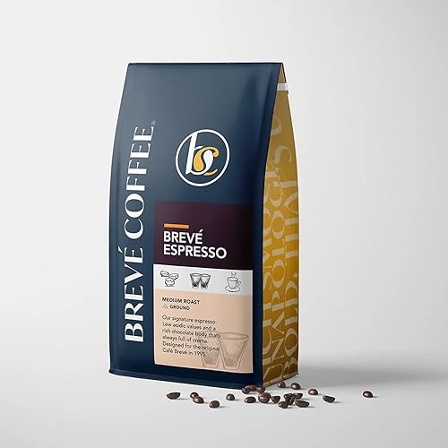 BREVE Whole Bean Espresso Coffee - 5 lb (Pack of