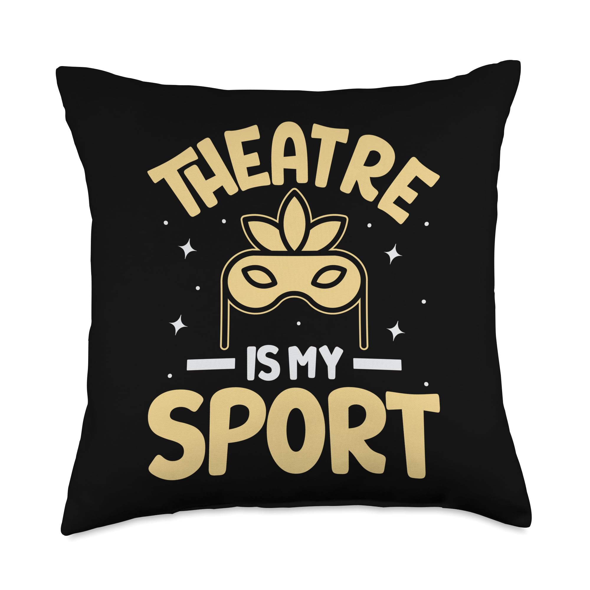 Theatre Is My Sport Throw Pillow