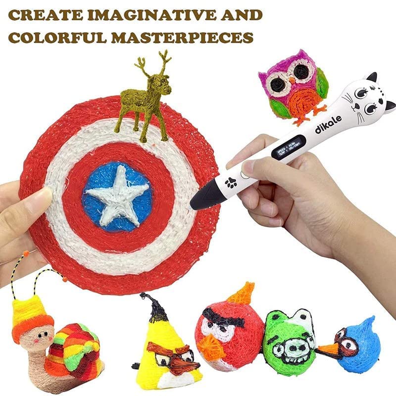Image of Numakers PLA 3D Pen Filament Refill Pack - 1.75mm Diameter, 5 Meters Each Color,Eco-Friendly PLA, Smooth Printing, Compatible with Most 3D Pens, Multi-Color Pack (Pack of 20)