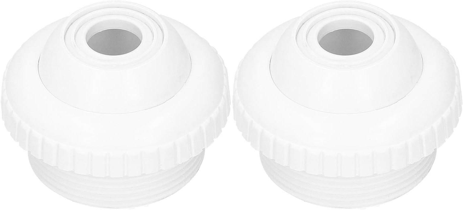 Pool Massage Nozzle, 2PCS 1.5in Male Thread Nozzle High Strength Swimming Pool Return Jet, SPA Massage Nozzle, Long‑Lasting, for SPA Swimming Pools