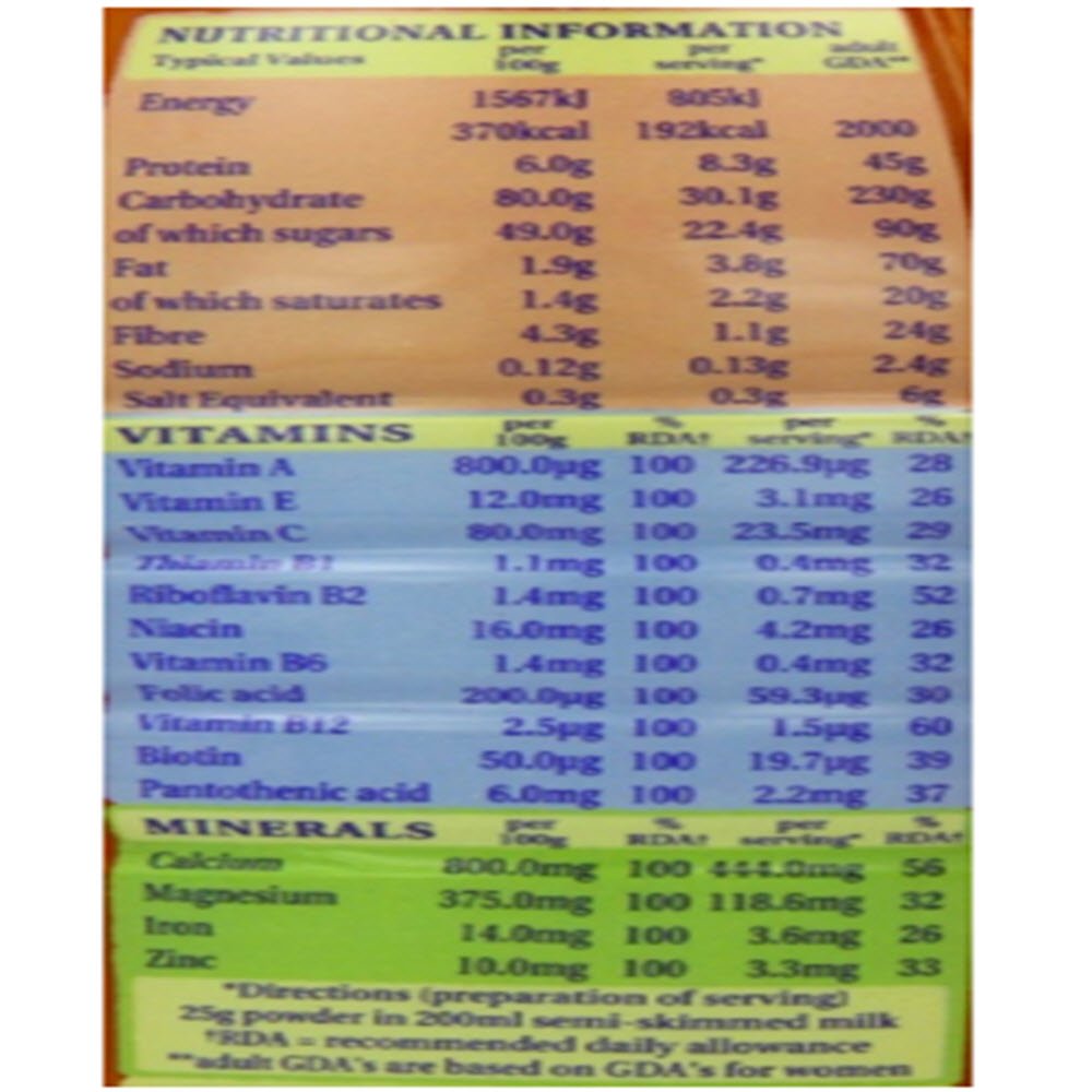 Ovaltine Original Lot de 2 laits ajoutés 800 g
