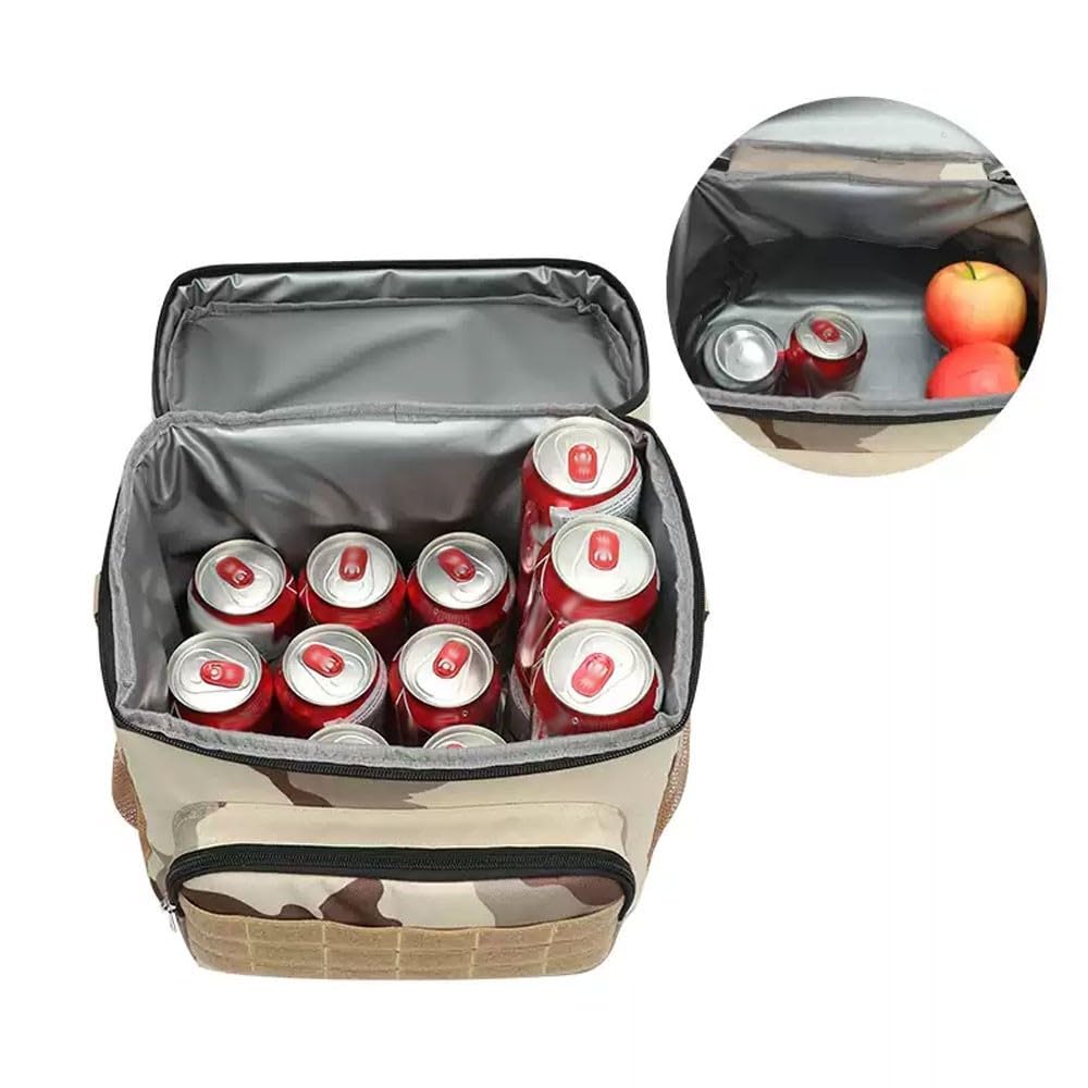Borsa for il pranzo, borsa for il pranzo isolata, borsa termica morbida for uomini e donne adulti(Black)