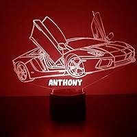 Vista 23 de MMS Vehicles - Lámpara LED de luz nocturna, personalizada con tu nombre o texto, control remoto en 16 colores, 4 modos de luz, lámpara LED de regalo