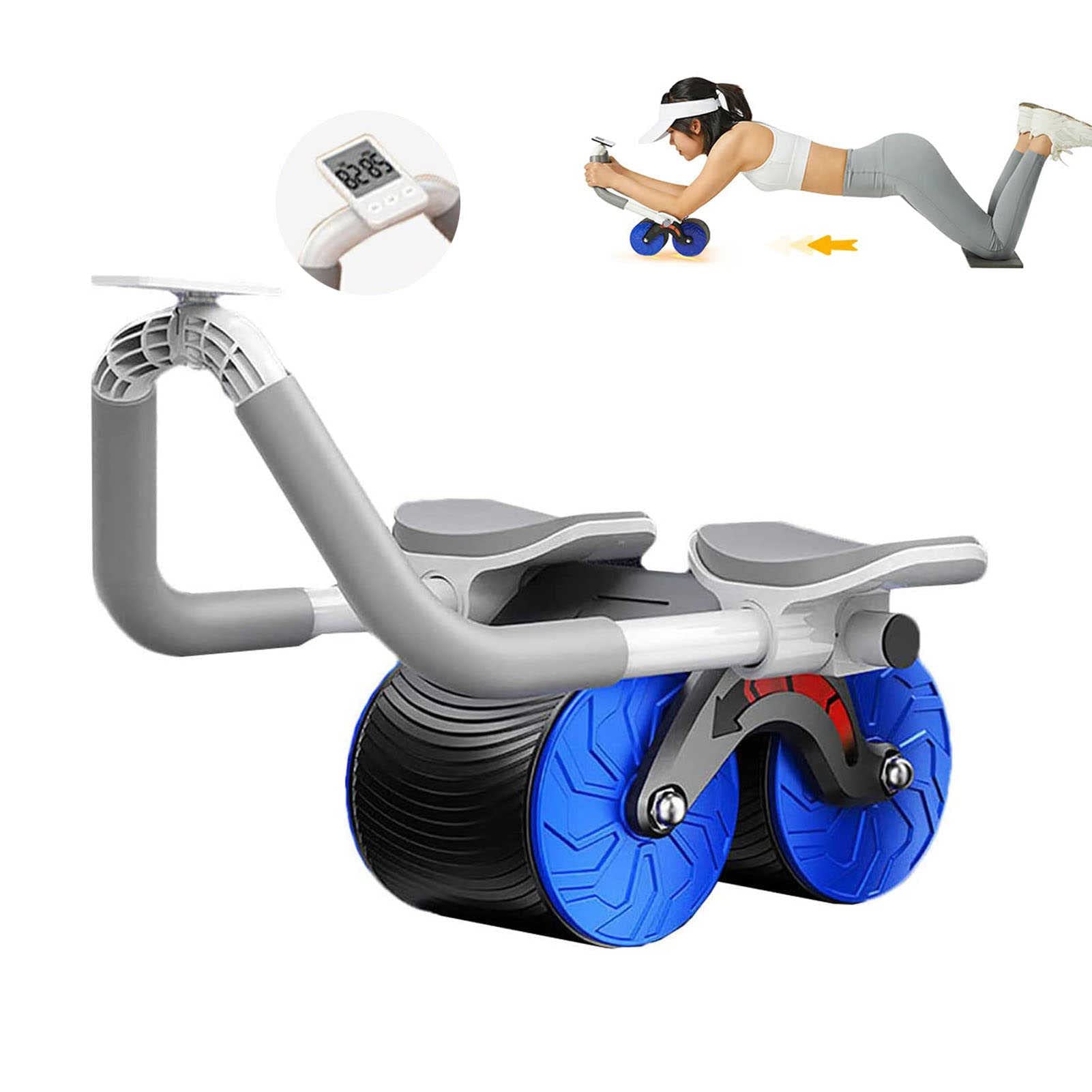 Amazon.co.jp: 新型ひじ支え腹筋ローラー タイマー付き 多機能 2in1筋