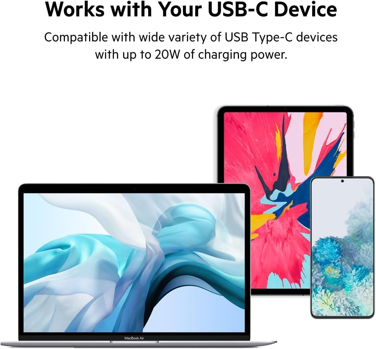 Belkin 20W USB Type-C Power Delivery Wall Charger USB C Charger USB-C PD 3.1 PPS Certified Travel Friendly Compact Charger for iPhone 15 Pro Max Mini iPad Galaxy Pixel