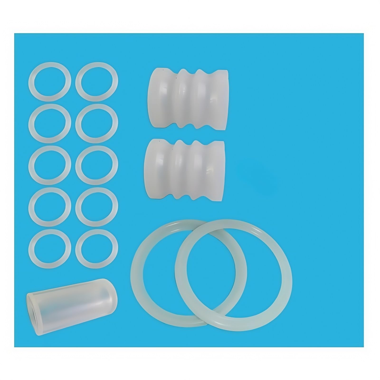 Weiße Farbe 15 PCS Pro Set Silikon Dicht Ringe Ersatzteile, kompatibel Mit VEVOR Eismaschinen Rohr Komponenten Von YKF Maschinen