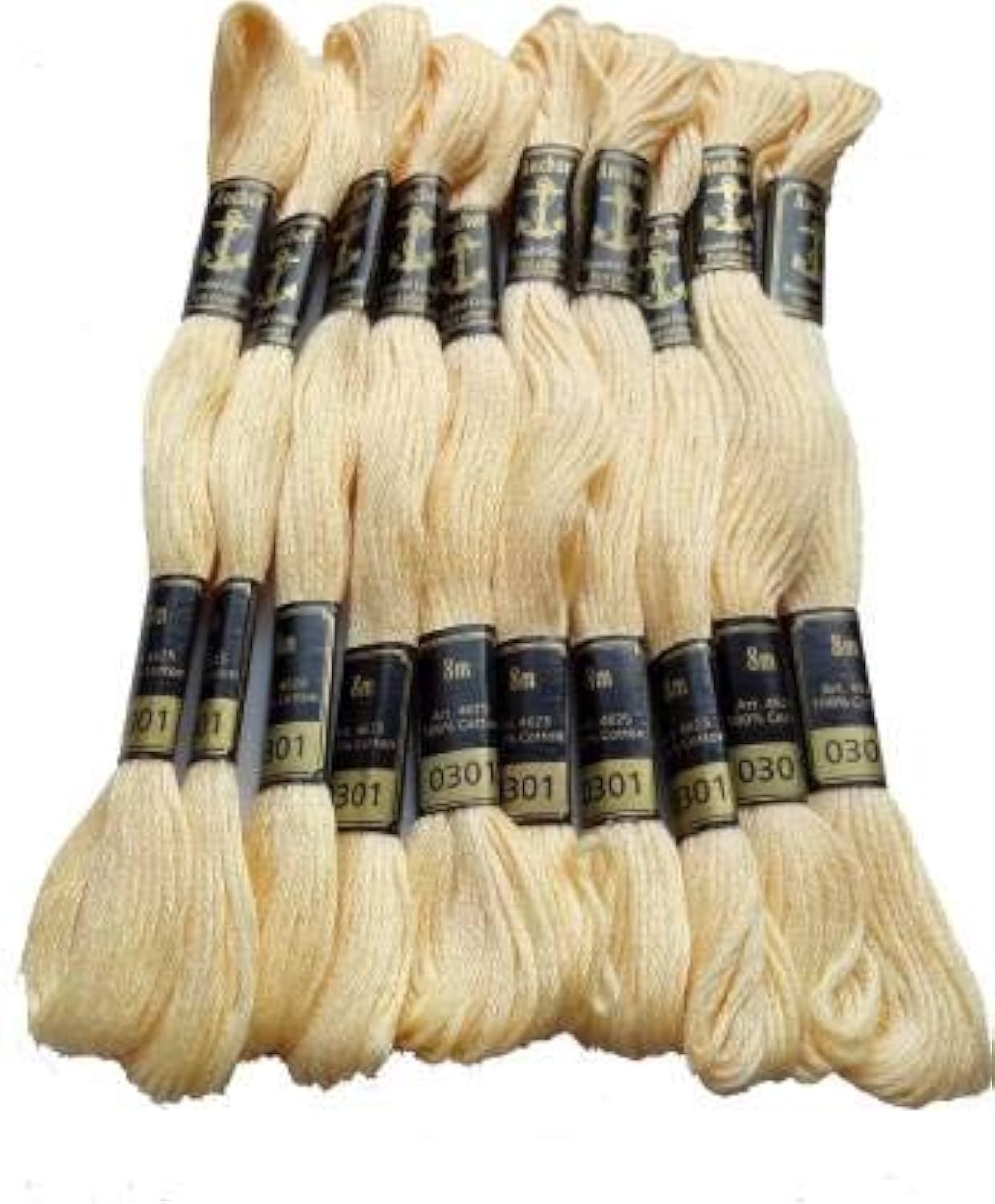 Anchor Embroidery Threads Cross Stitch/Long Stitch Cotton Threads,(301), Pack of 10-picture-11