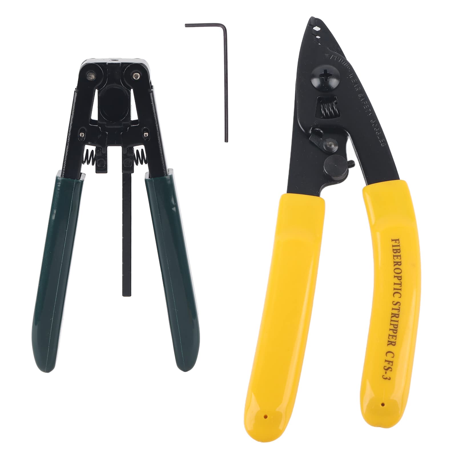 Fiber Cold Splicing Tool 3‑Port Pliers + Optical Stripper Drop Cable Coating Scissor