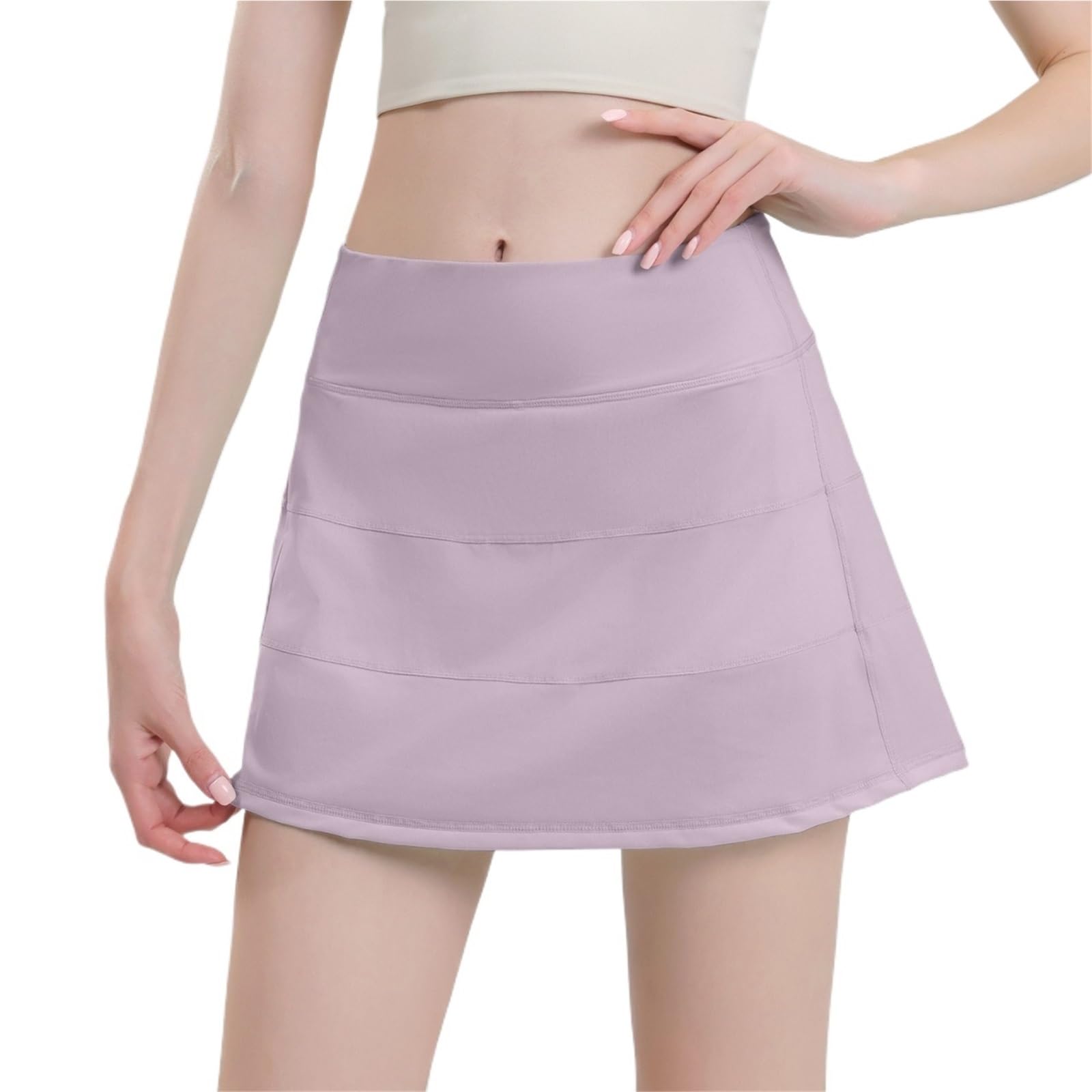 Falda Corta de Tenis Transpirable for Mujer, Faldas Plisadas Yoga, Falda Cintura Alta for Correr en el Gimnasio para Mujer