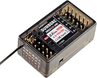 DUMBORC X6DCG Receiver with Flashing Lights System GYRO Receiver for RC Cars Trucks Crawler
