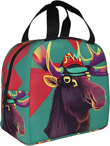 Miniatura 7 de Lonchera de trabajo, bolsa de almuerzo de viaje de alce para mujeres y hombres, contenedor de almuerzo aislado reutilizable de gran capacidad