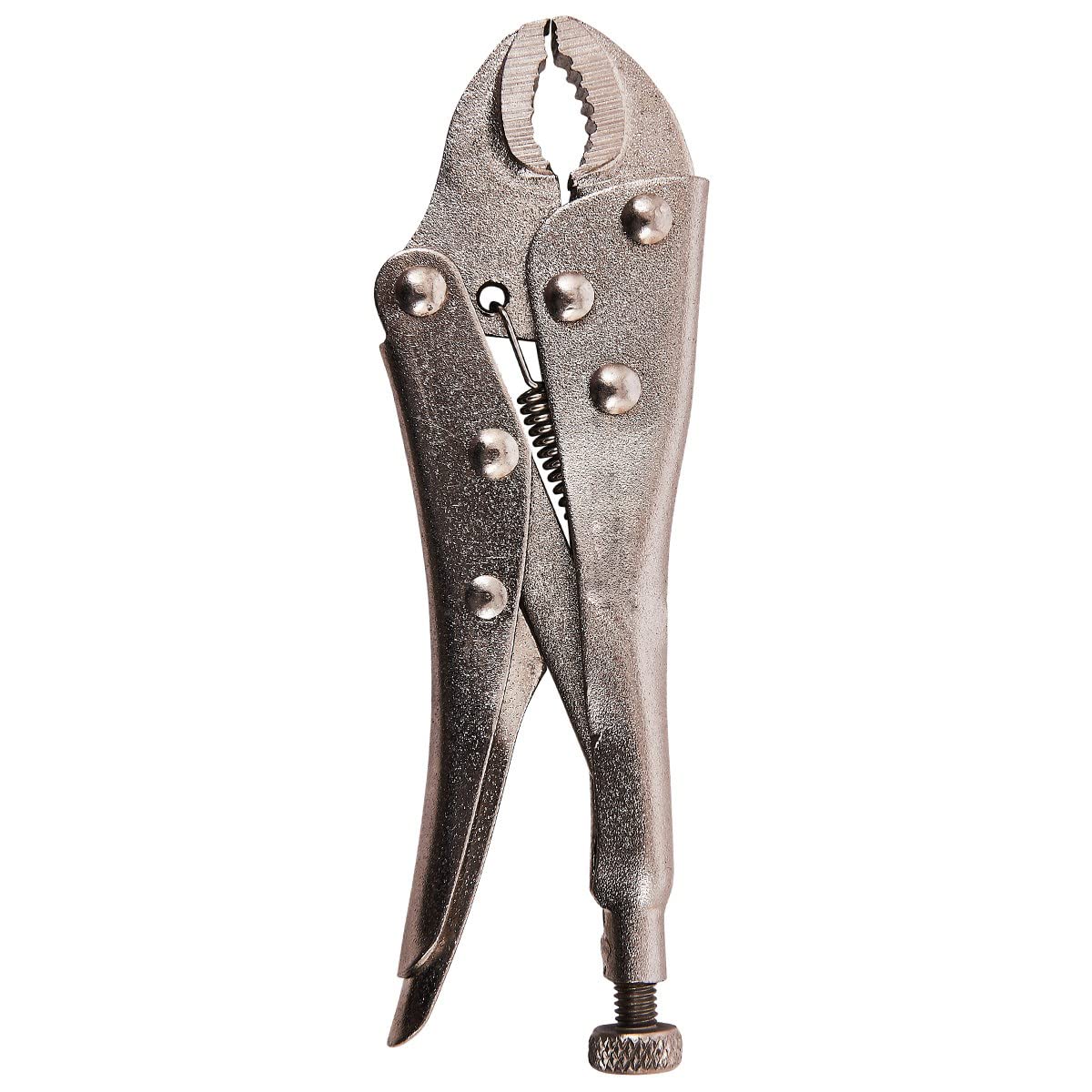 Mr.gadget's Solutions Nickel Mr. Gadget's Solutions® 5'' Locking Grip Plier, Curved Jaw With Serrated Grooves For Better Grip