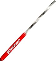 Vista 8 de TreeWorks Golpeador triangular, fabricado en Estados Unidos, acero inoxidable, accesorio profesional para instrumentos musicales de percusión