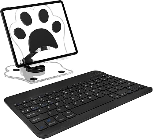 TopPerfekt for Bluetooth Keyboard, Cute Tablet Stand Adjustable Adjustable & Fol