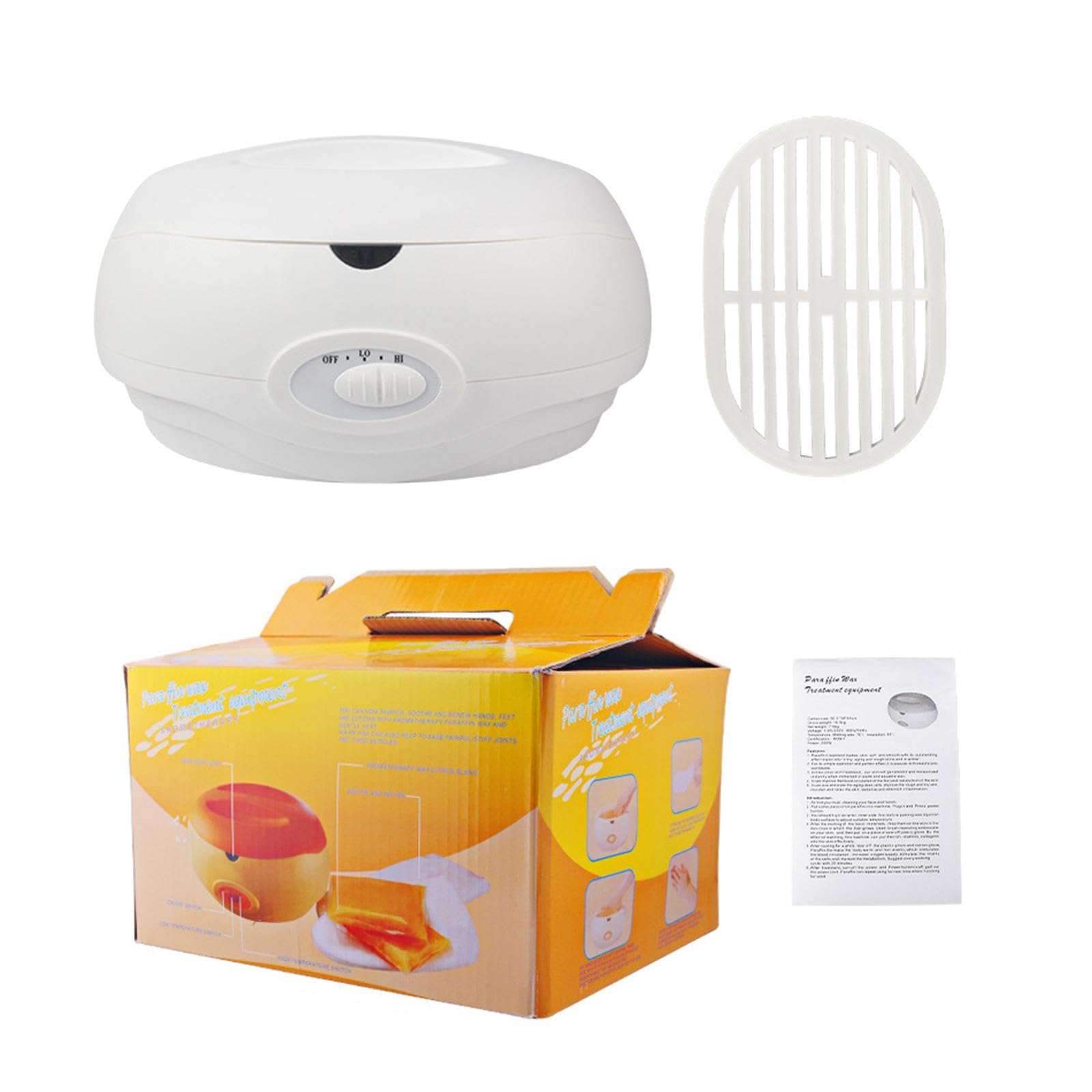 Generic Paraffinheater mit Temperaturkontrolle für Effizientes Schmelzen von Wachs für Handpflege Im Salon Und Spa, Weiß