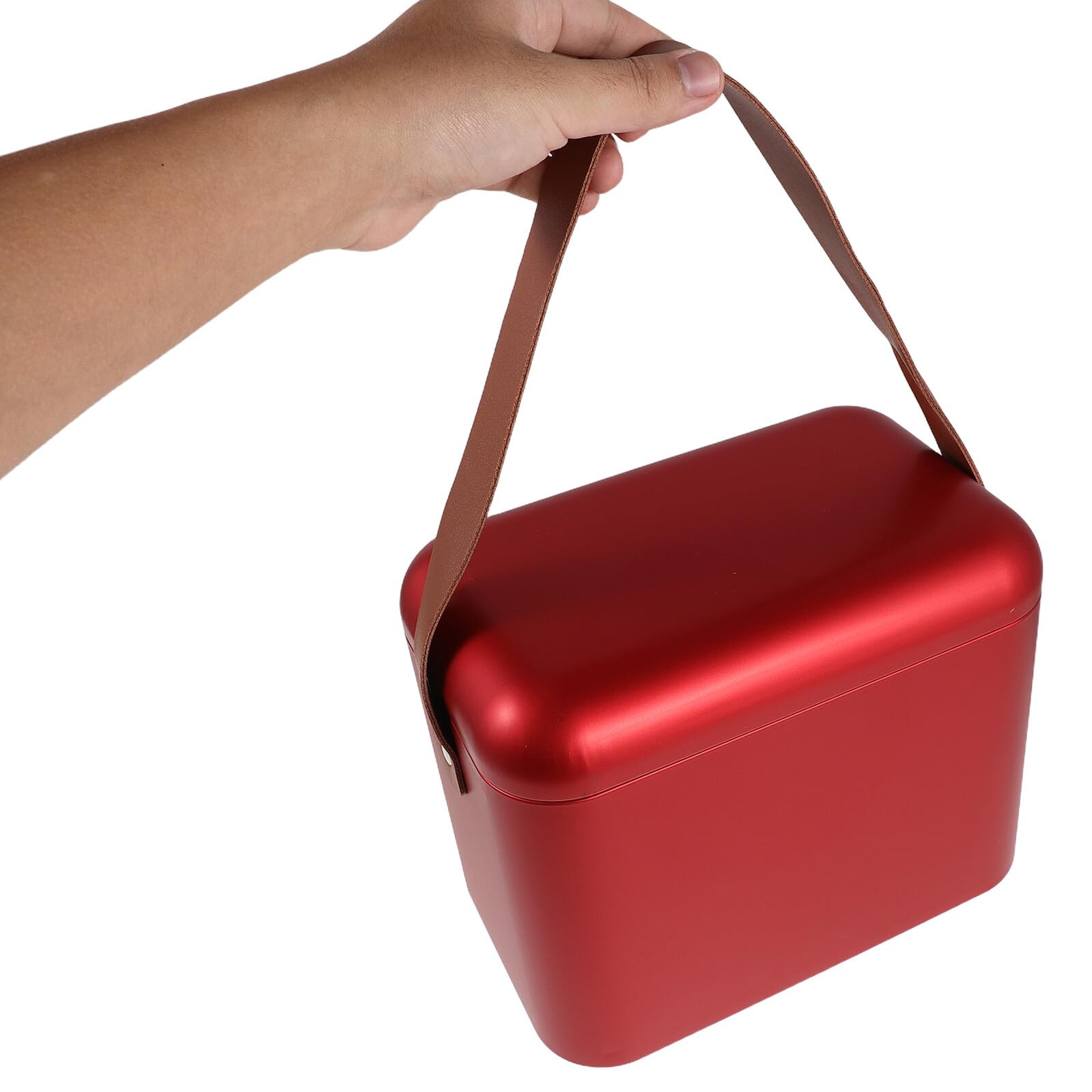 Amosfun Tinplate Airtight Food Storage Can With Sealed Lid And Carrying Handle Portable Metal Tea Candy Container For Kitchen And Travel