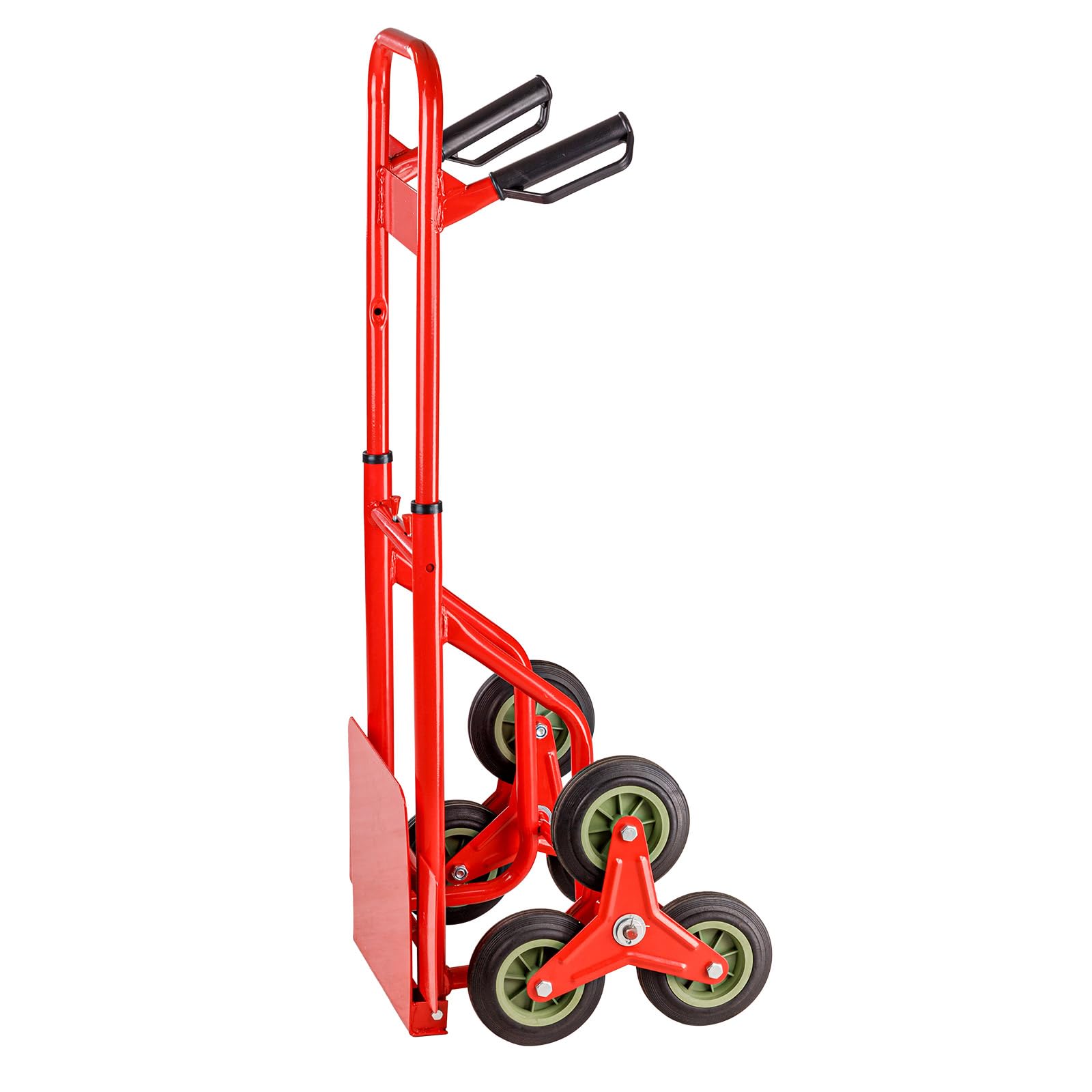 DEMA Stahlrohr Treppenkarre mit 3-Stern-Rädern, Transportkarre, Sackkarre, Treppensteiger - 120 kg, Robust, Kippsicher, Langlebig für Werkstatt, Lager, Umzug