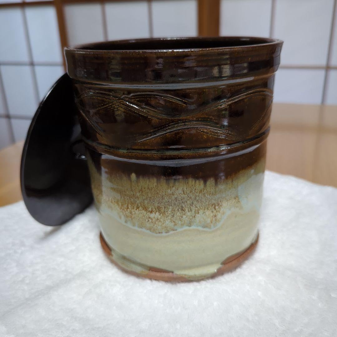 Amazon.co.jp: 茶道具 水指 塗蓋 加藤春永 朝鮮唐津 : おもちゃ