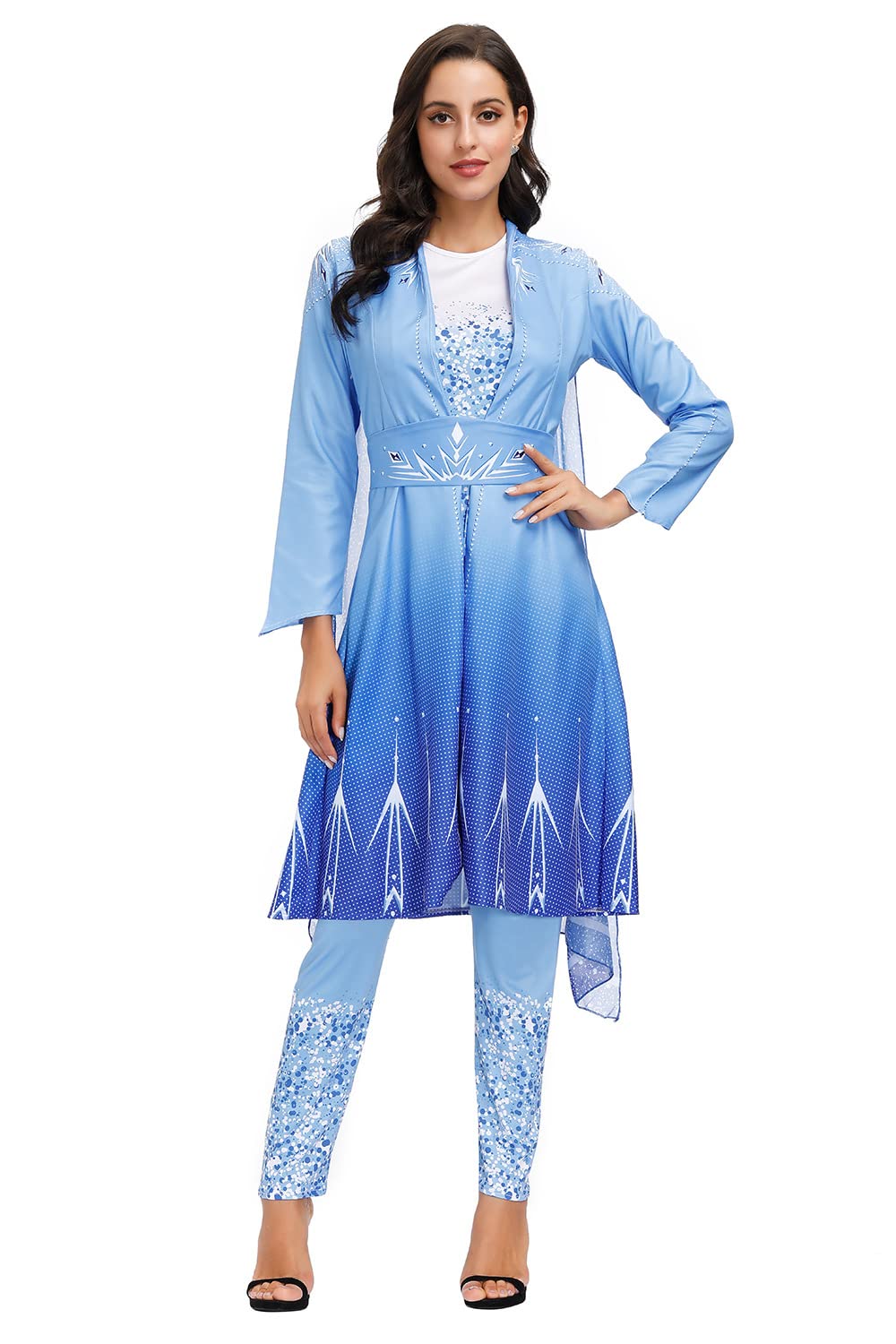 アナと雪の女王2 エルサ コスプレ衣装 雪の地装 大人用 ドレス Amazon.co.jp: アナと雪の女王2 Elsa エルサ コスプレ衣装
