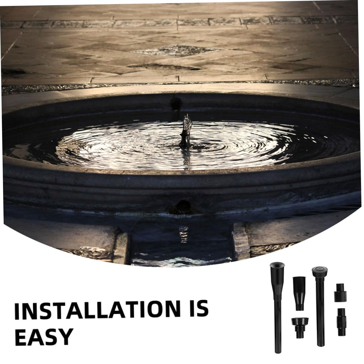 BESPORTBLE 8 Stücke 16 Pilz Brunnen Düse Set Abs Kunststoff Wasser Funktion Outdoor Teich Brunnen Spray Düse