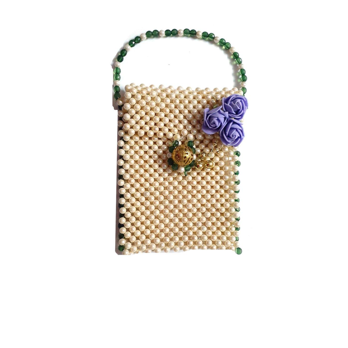 Unique Indian Crafts Handmade Pearl Purse.