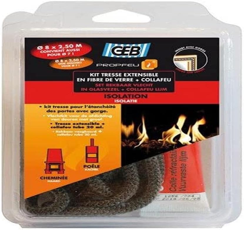 GEB 821592 Rope Kit - Diameter 8 m - Length 2.5 m - with Collafeu 20 ml Tube - Light-Coloured