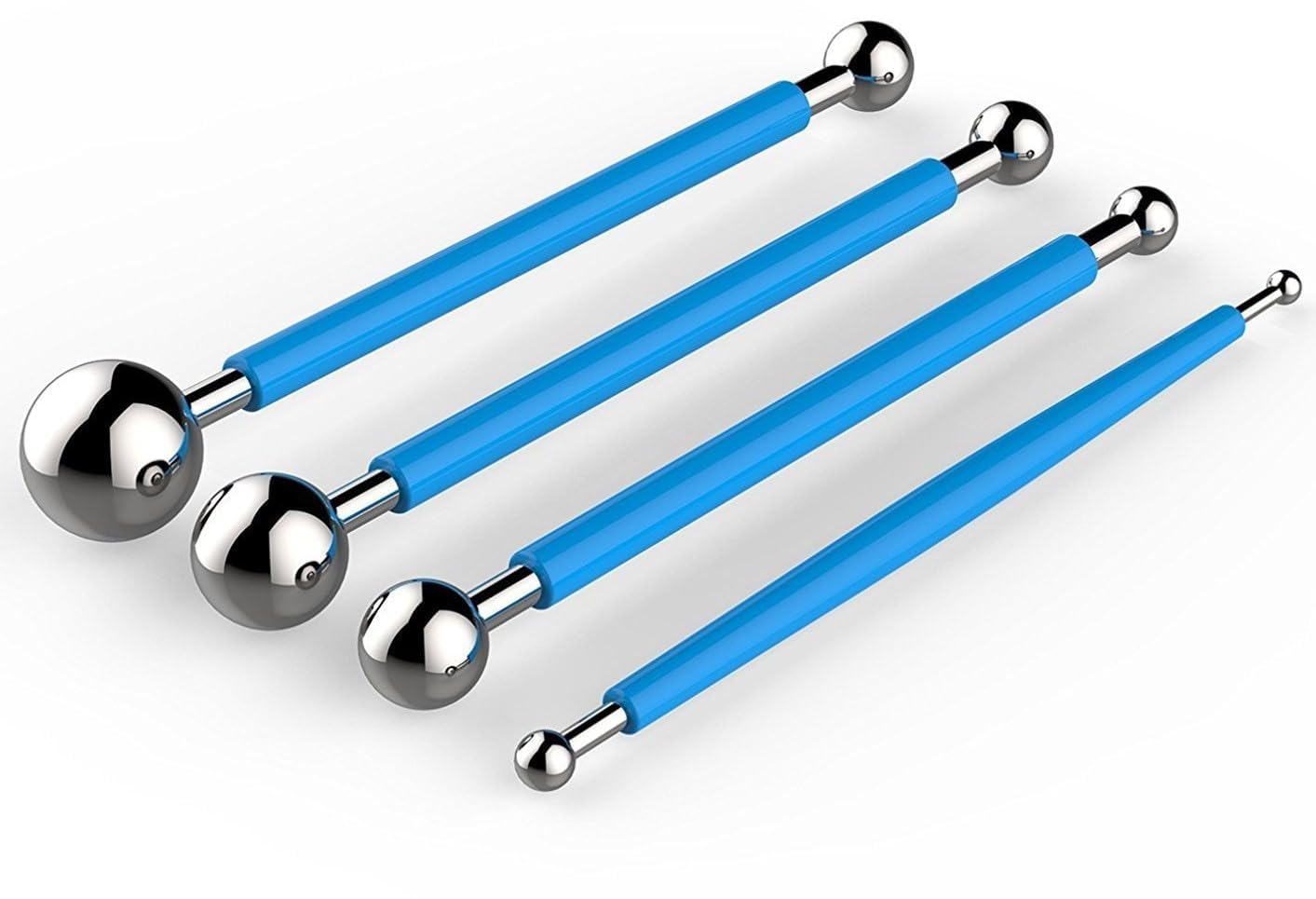 Clay Modelling Ball Tool Set of 4 Stainless Steel Art Craft Material for Crafting Sculpting Tools Sugar Paste Cake Fondant Decorating Modeling Embossing for Beginners Adults-picture-27