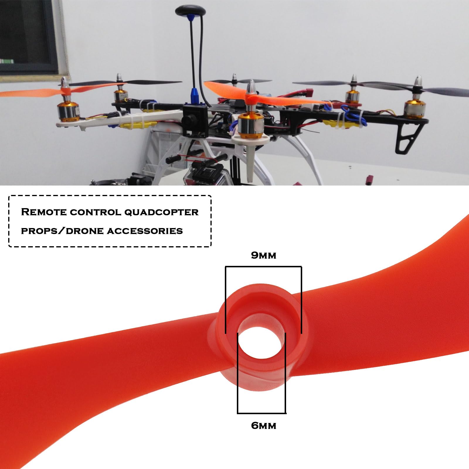 OTOTEC 6 Paar 1045 Propeller RC Propeller Ersatz Kompatibel mit DJI FPV F550 F450 S500 S550 Quadcopter Multirotor CW CCW