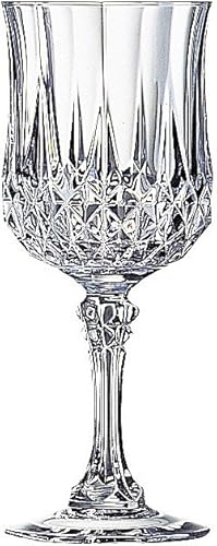 Cristal D'Arques Longchamp Copa de 8-14 onzas, juego de 4