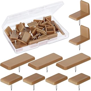 BENBO 30 Pcs Tack-in Drawer Glide Drawer Plastic L-Shape Drawer Glides and Slides Drawer Stoppers Nail-on Drawer Slides for Repairing Dressers Drawer Easily and Smoothly Pulling Out (3 Styles)