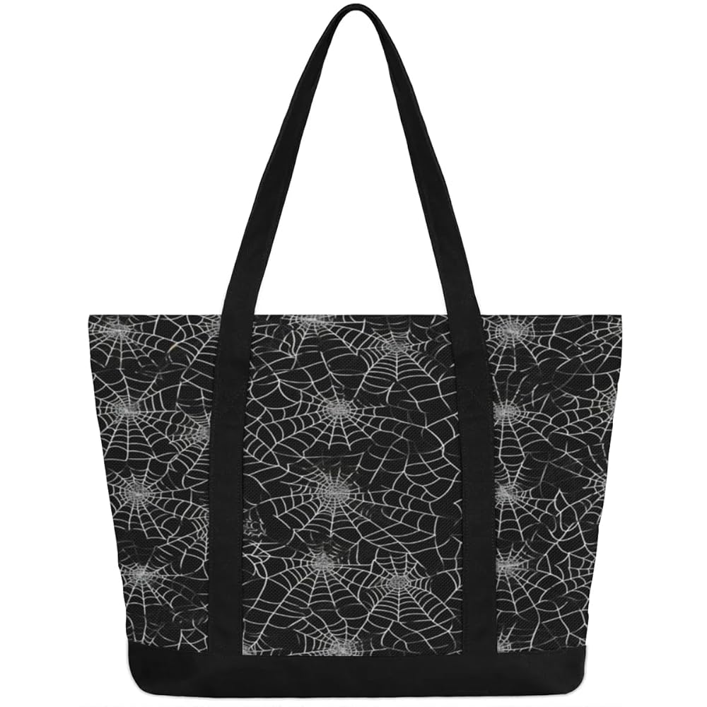 Amazon.com: Eativisa Black Spider Web Tote Bag for Women
