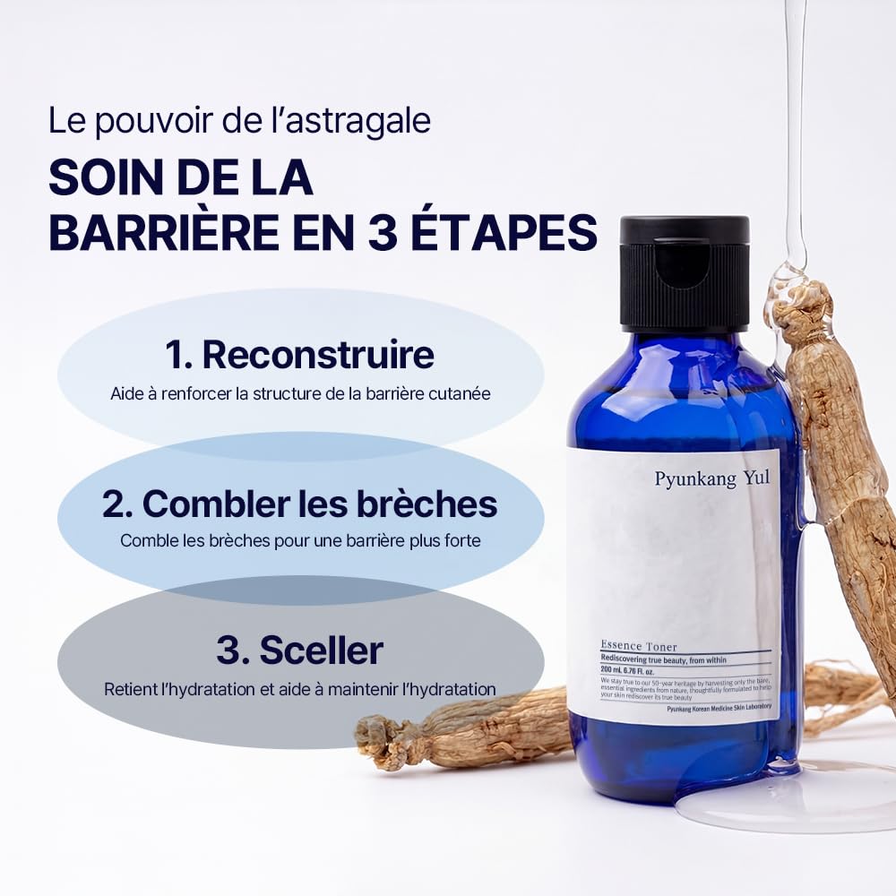 [PKY] Tonique Essence Pyunkang Yul pour Barrière Cutanée, Hydratation Profonde & Apaisement, Tonique Haute Concentration, 7 Ingrédients, Zéro Irritation, Korean Skincare (200 ml, 6.8 Fl. Oz)