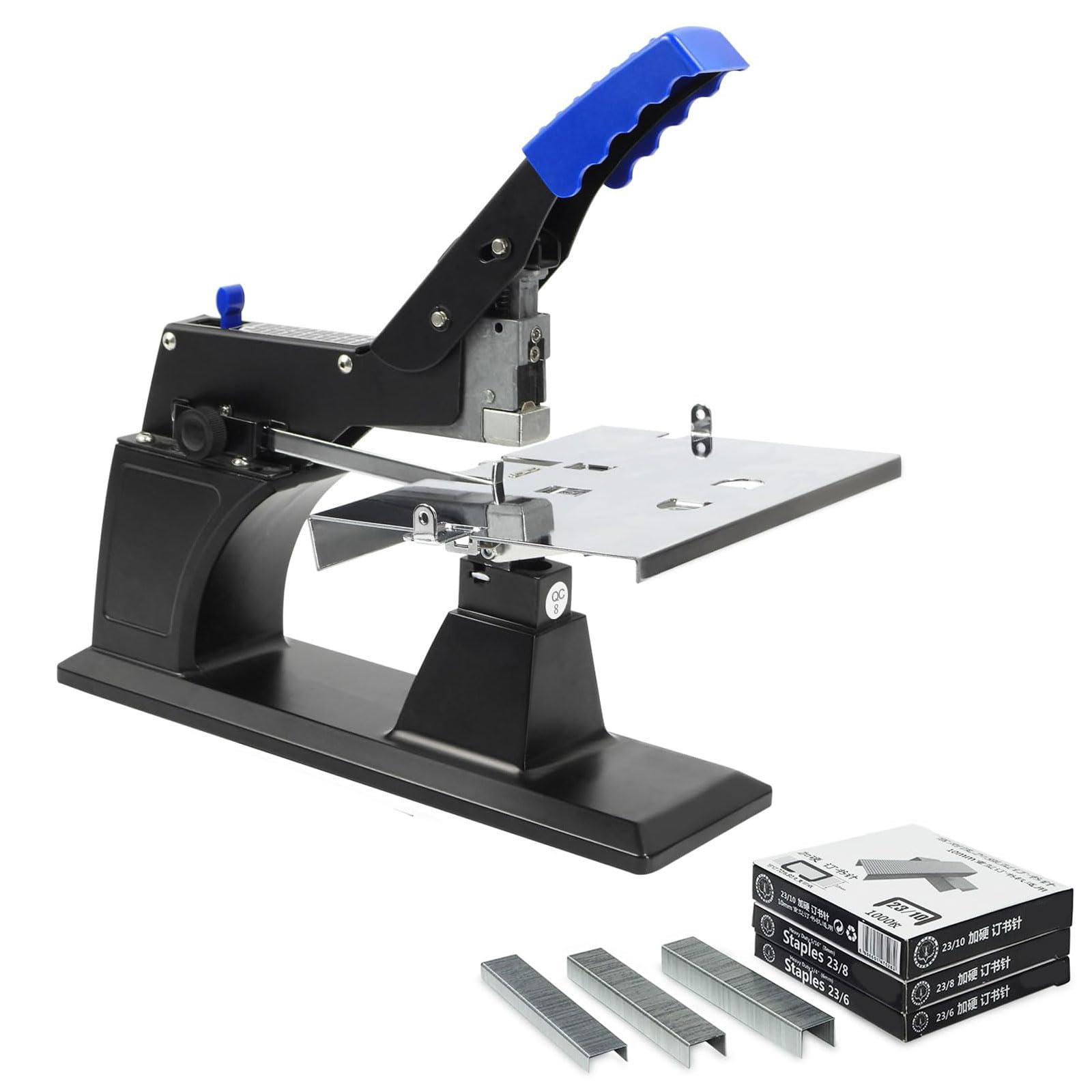 Máquina Grapadora Para Folletos Con 1,000 Grapas, Grapadora De Escritorio De Alta Resistencia, Grapadora De Sillas Plana Para A3, A4, Manual Para Escritorio, Capacidad De 60 Hojas, Para Oficina
