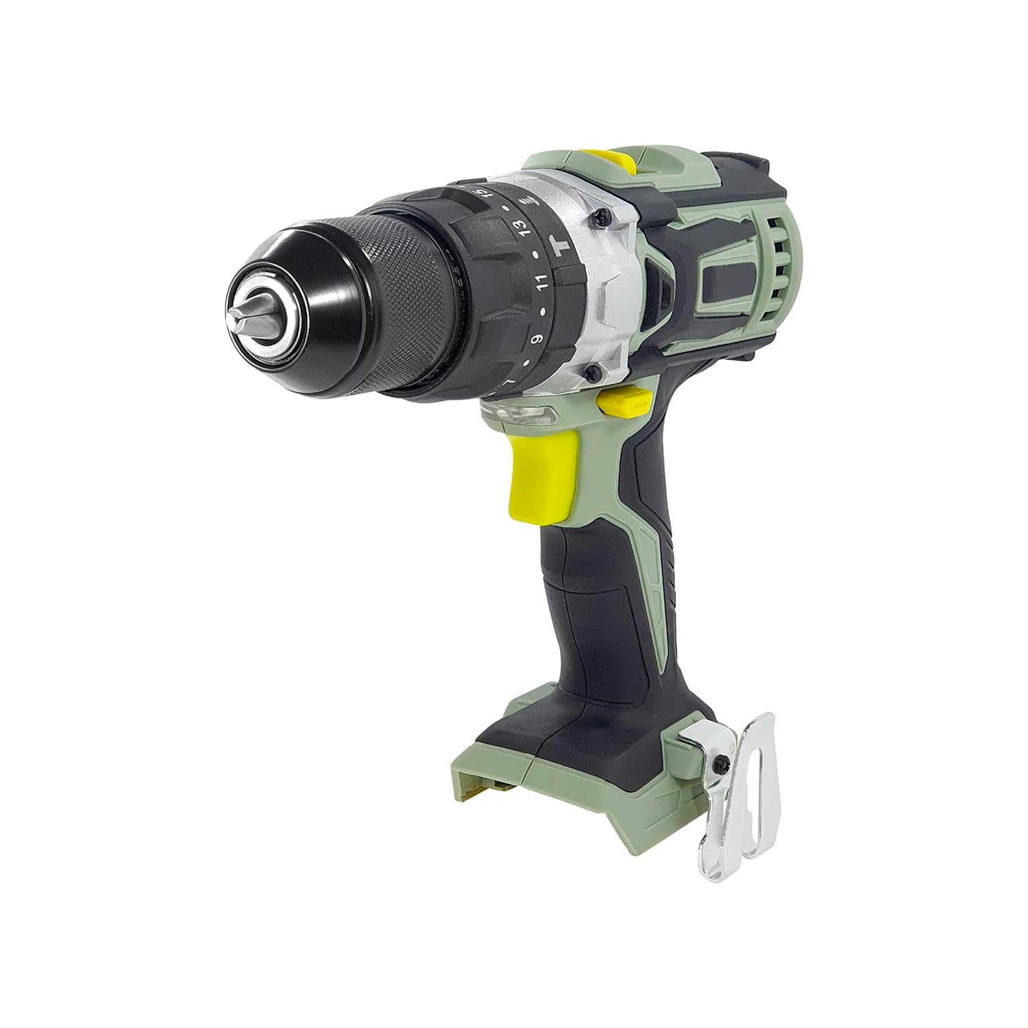 Trapano Avvitatore a Percussione 20V - 2 Velocità Meccaniche, Funzione Percussione, Mandrino Autoserrante 13mm, Ideale per Fai Da Te e Lavori Professionali, senza Batteria