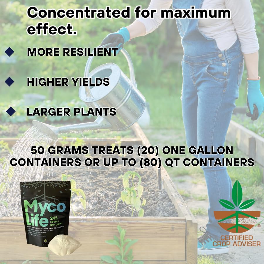 MycoLife 5X Highly Concentrated Mycorrhizal Inoculant Root Stimulator/Enhancer. Get Access to More nutrients, Healthier Plants and Better Crops! - Image 2